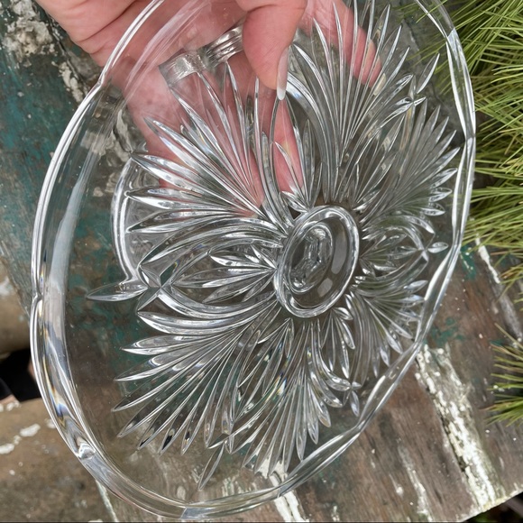 Royal Limited Crystal Cake platter vintage style - Picture 6 of 13